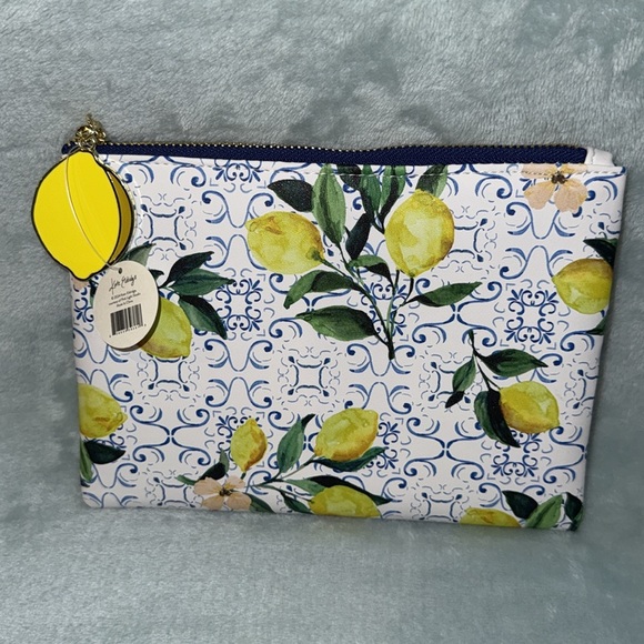 Kate Eldridge Lemon Print Deluxe Pouch - Picture 7 of 7